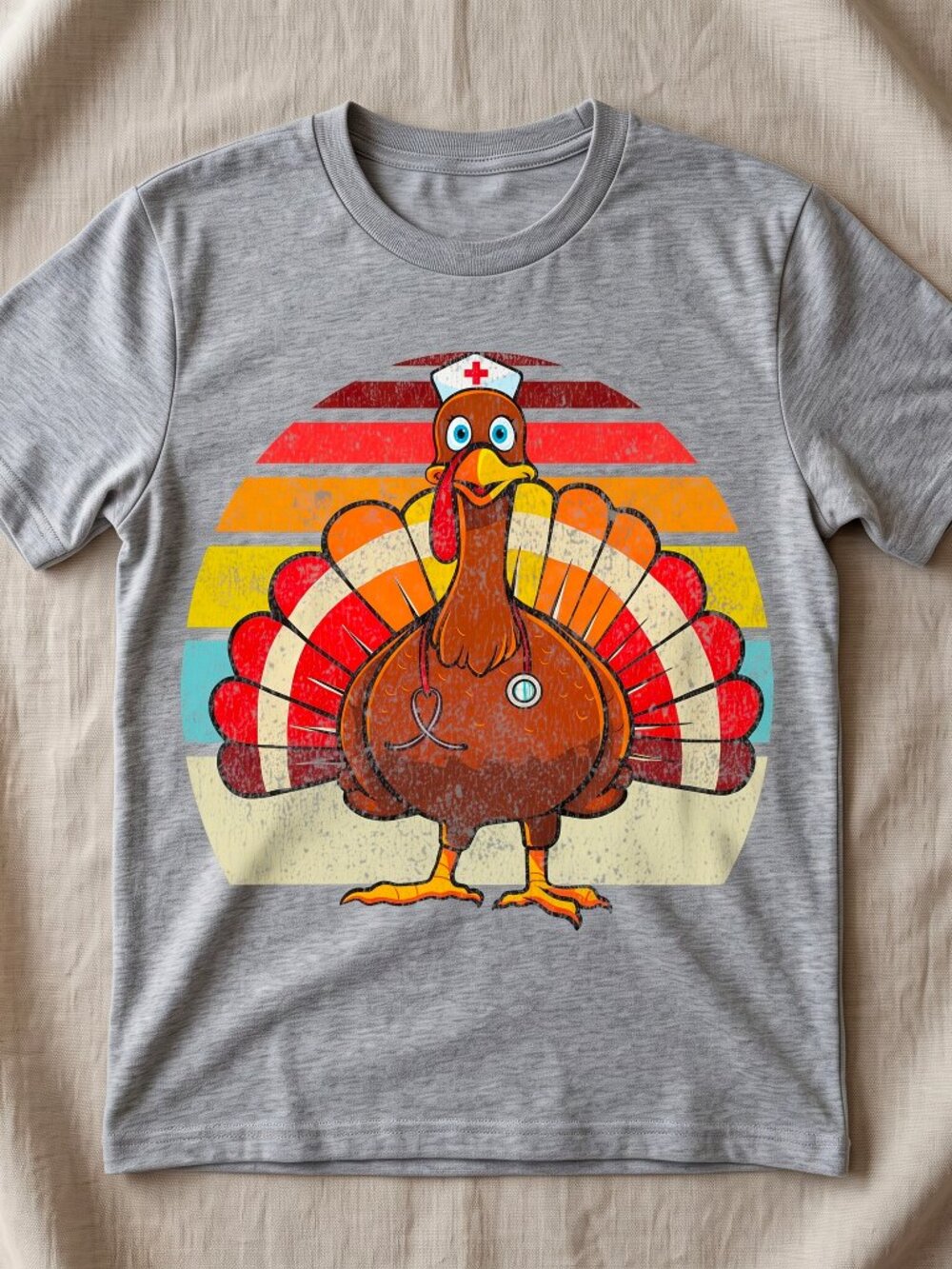 Turkey Nurse Thanksgiving Nurses RN ER ICU Nursing tshirt
